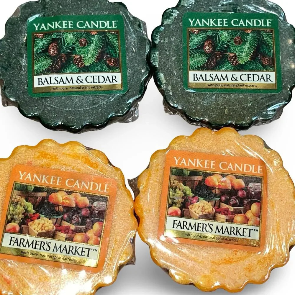 Lot of 9 Vintage Yankee Candle Wax Tarts Fall Winter Holiday Rare Retired Y2K